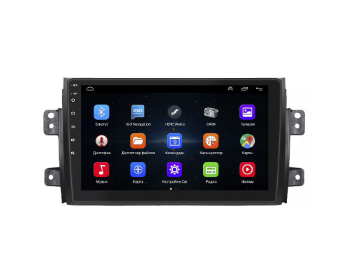 Штатная магнитола Lesko для Suzuki SX4 I (Classic) Рестайлинг 2009-2014 экран 9" 1/16Gb Wi-Fi GPS Base