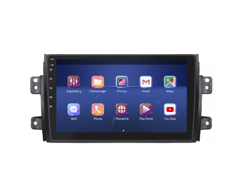 Штатная магнитола Lesko для Suzuki SX4 I (Classic) Рестайлинг 2009-2014 экран 9" 4/64Gb 4G Wi-Fi GPS Top