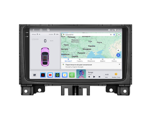 Штатная магнитола Lesko для Volkswagen Crafter I 2006-2011 экран 9" 4/64 QLED CarPlay 4G Wi-Fi GPS 360 Prime