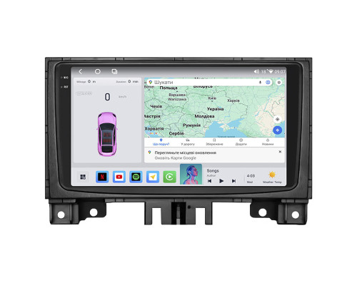 Штатная магнитола Lesko для Volkswagen Crafter I Рестайлинг 2011-2017 экран 9" 4/64 QLED CarPlay 4G Wi-Fi GPS 360 Prime