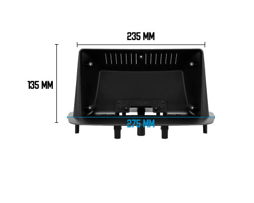Переходная рамка Renault Megane III 2008-2016 Fluence 2009-2017 (RE 035) 6793 9" Black
