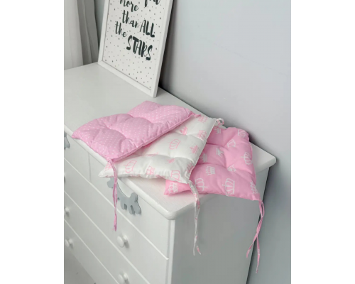 Подушка мягкая для детского стульчик 23х28, серая Белый