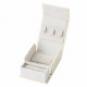 Дорожный органайзер Casegrace SP-01344 шкатулка для украшений и ювелирных изделий для путешествий White