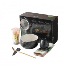 Набор Mavanto 5654 для приготовления чая матча 7 предметов Black