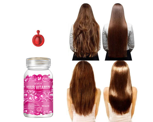 Витаминные капсулы для волос Sevich Hair Vitamin with Argan oil для ломких и тусклых волос розовые 30шт
