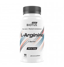 L-аргінін, L-Arginine, Biotus, 90 капсул