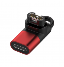 Перехідник-адаптер Lightning для Garmin Fenix 7 / Forerunner / Venu / Instinct red