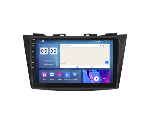 Штатная магнитола Lesko для Suzuki Swift IV Рестайлинг 2013-2017 экран 9" 4/64Gb CarPlay 4G Wi-Fi GPS Prime