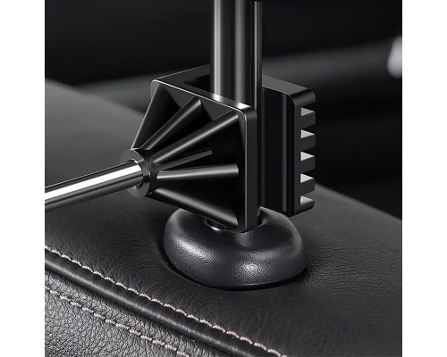 Автомобильная вешалка 11568 (11569) для верхней одежды на подголовник плечики Carbon Black
