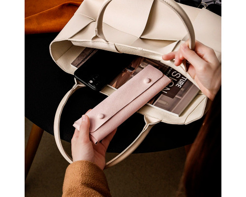 Дорожный футляр Casegrace SP-01345 органайзер для украшений и ювелирных изделий для путешествий Light Pink