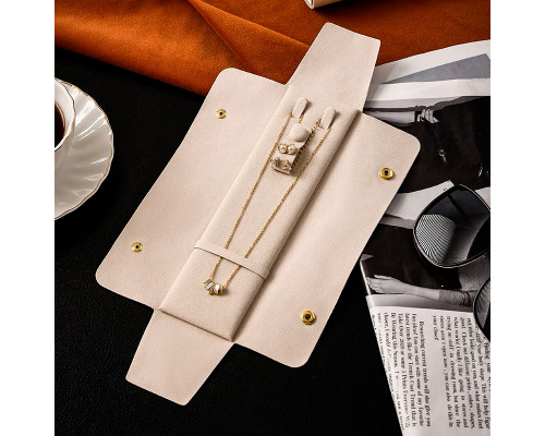 Дорожный футляр Casegrace SP-01345 органайзер для украшений и ювелирных изделий для путешествий White