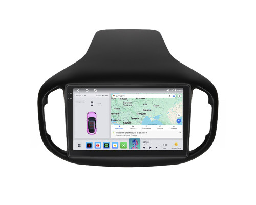 Штатная магнитола Lesko для Chery Tiggo 7 I 2016-2020 экран 10" 4/64 QLED CarPlay 4G Wi-Fi GPS 360 Prime