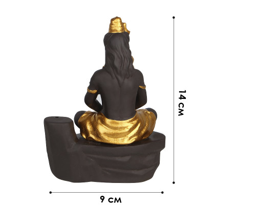 Подставка для благовоний JC20230617000001 Статуя Будды Шивы с обратным потоком жидкого дыма держатель для ароматических палочек и конусов