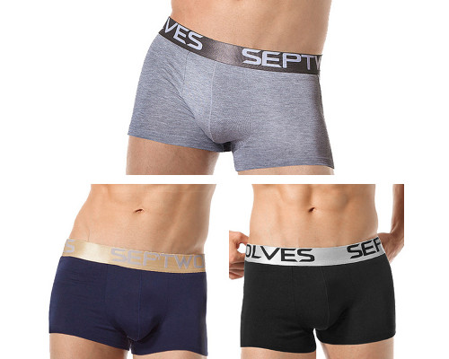 Набор из 4 шт трусов мужских боксеров Septwolves 7002 5XL
