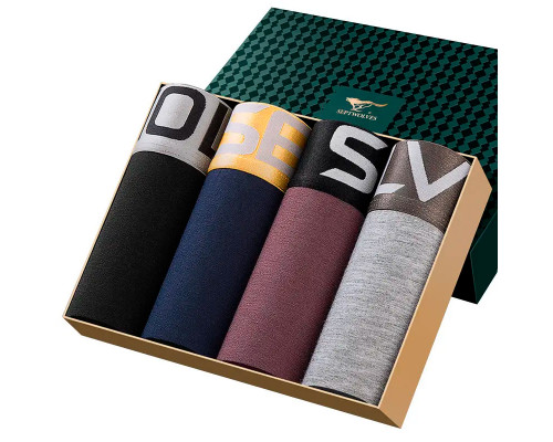 Набор из 4 шт трусов мужских боксеров Septwolves 7002 6XL