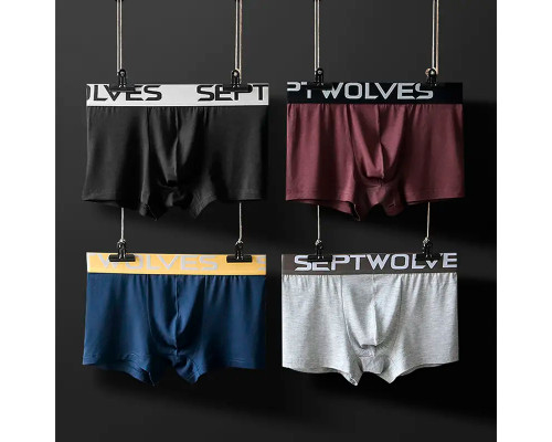 Набор из 4 шт трусов мужских боксеров Septwolves 7002 6XL