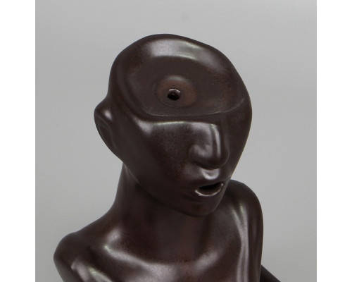 Подставка для благовоний JC2022073000003 Девушка с обратным потоком жидкого дыма держатель для ароматических палочек и конусов Brown