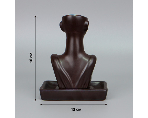 Подставка для благовоний JC2022073000003 Девушка с обратным потоком жидкого дыма держатель для ароматических палочек и конусов Brown