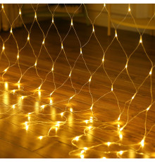 Гирлянда сетка cветодиодная 382902 теплый свет от сети 220V для дома и улицы 3*2 м 320 led