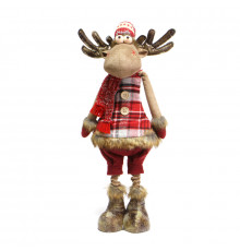 Новогодняя фигурка под елку YF201897A  новогодний олень 68 см рождественская мягкая игрушка Red