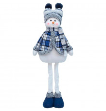 Новогодняя фигурка под елку YH239902B Снеговик 75 см рождественская мягкая игрушка Blue