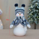 Новогодняя фигурка под елку YH239907B Снеговик 40 см рождественская мягкая игрушка Blue