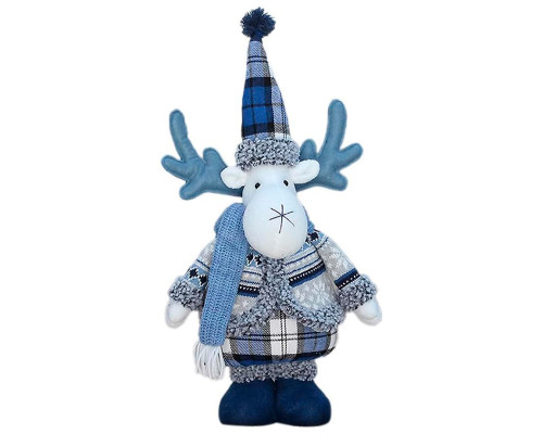 Новогодняя фигурка под елку YH239932 новогодний олень 46 см рождественская мягкая игрушка Blue