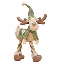 Новогодняя фигурка под елку YH259903 новогодний олень 55 см рождественская мягкая игрушка Green