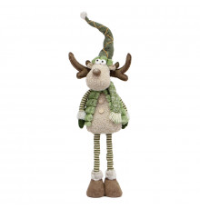 Новогодняя фигурка под елку YH259905A  новогодний олень 85 см рождественская мягкая игрушка Green