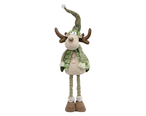 Новогодняя фигурка под елку YH259905A  новогодний олень 85 см рождественская мягкая игрушка Green