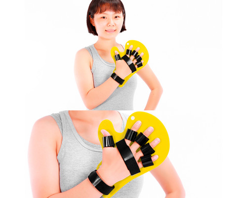 Бандаж фиксатор после инсульта для руки BS-23 тренажер выпрямитель пальцев кисти против спастичности Правая + Левая