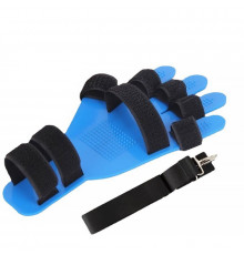 Бандаж фиксатор после инсульта для руки FZ-002 тренажер выпрямитель пальцев кисти против спастичности универсальная Blue