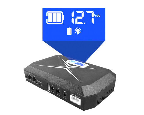 ИБП Andes 18DCP	UPS для WI-Fi роутера 5V 9V 12V 10400 mAh с защитой от короткого замыкания