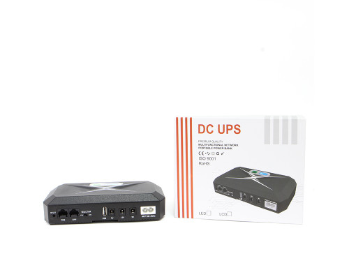 ИБП Andes 18DCP	UPS для WI-Fi роутера 5V 9V 12V 10400 mAh с защитой от короткого замыкания