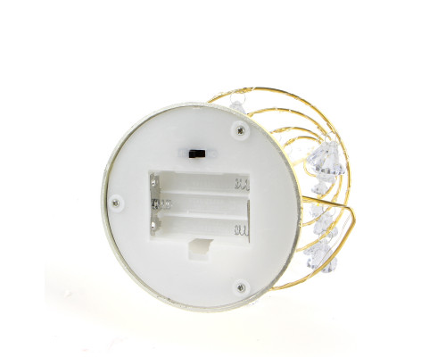 Настольная лампа-ночник SDS001 Хрустальная ёлочка от батареек декоративный светильник новогодний Теплый свет