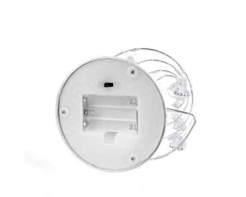 Настольная лампа-ночник SDS001 Хрустальная ёлочка от батареек декоративный светильник новогодний Холодный свет