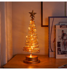 Настольная лампа-ночник SDА011 Ёлочка от батареек декоративный светильник новогодний Теплый свет