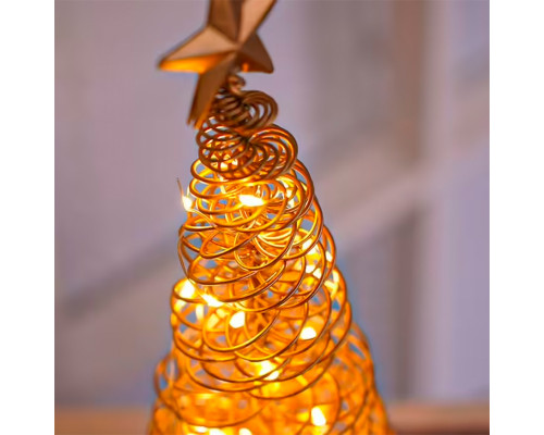 Настольная лампа-ночник SDА011 Ёлочка от батареек декоративный светильник новогодний Теплый свет