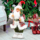 Новогодняя фигурка под елку D-303332 Санта Клаус 30 см рождественская мягкая игрушка Red
