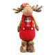 Новогодняя фигурка под елку YF201898A  новогодний олень 42 см рождественская мягкая игрушка Red