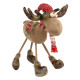 Новогодняя фигурка под елку YF201899  новогодний олень 45 см рождественская мягкая игрушка Red