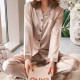 Комплект женской пижамы 806 Светло-бежевый рубашка с длинным рукавом и штанами одежда для дома 2XL