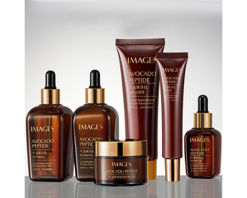 Набор по уходу за лицом IMAGES Beauty Avocado Peptide 6 в 1 с пептидами авокадо