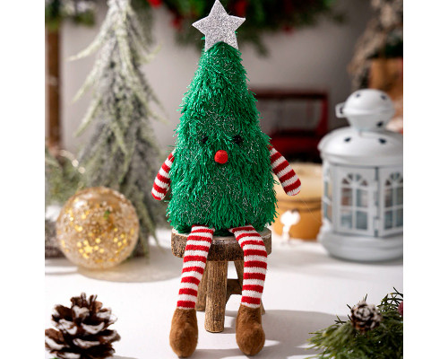 Рождественская игрушка Елочка A16  новогодний декор Green