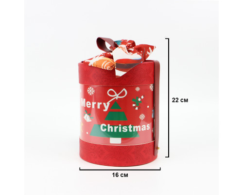 Рождественский подарочный набор 06 чашка брелок крем для рук игрушка новогодний подарок