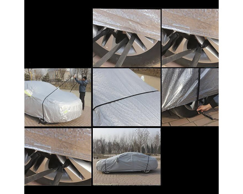 Защитный чехол-тент для автомобиля Sedan от снега дождя солнца водонепроницаемый пыленепроницаемый 455*175*150