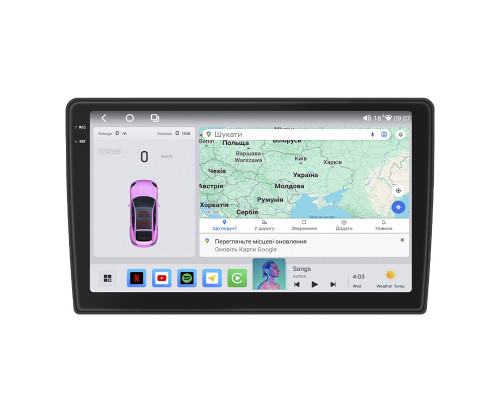 Штатная магнитола Lesko для Chevrolet Avalanche II 2006-2013 экран 10" 4/64 QLED CarPlay 4G Wi-Fi GPS 360 Prime