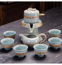 Набор для чайной церемонии для приготовления чая гайвань пиалы с чайником на 6 персон #07 Шепот бамбука
