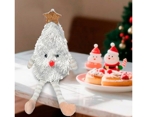 Рождественская игрушка Елочка A16  новогодний декор White