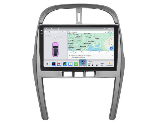 Штатная магнитола Lesko для Chery Tiggo (T11) I Рестайлинг (FL) 2011-2016 экран 10" 4/64 QLED CarPlay 4G Wi-Fi GPS 360 Prime